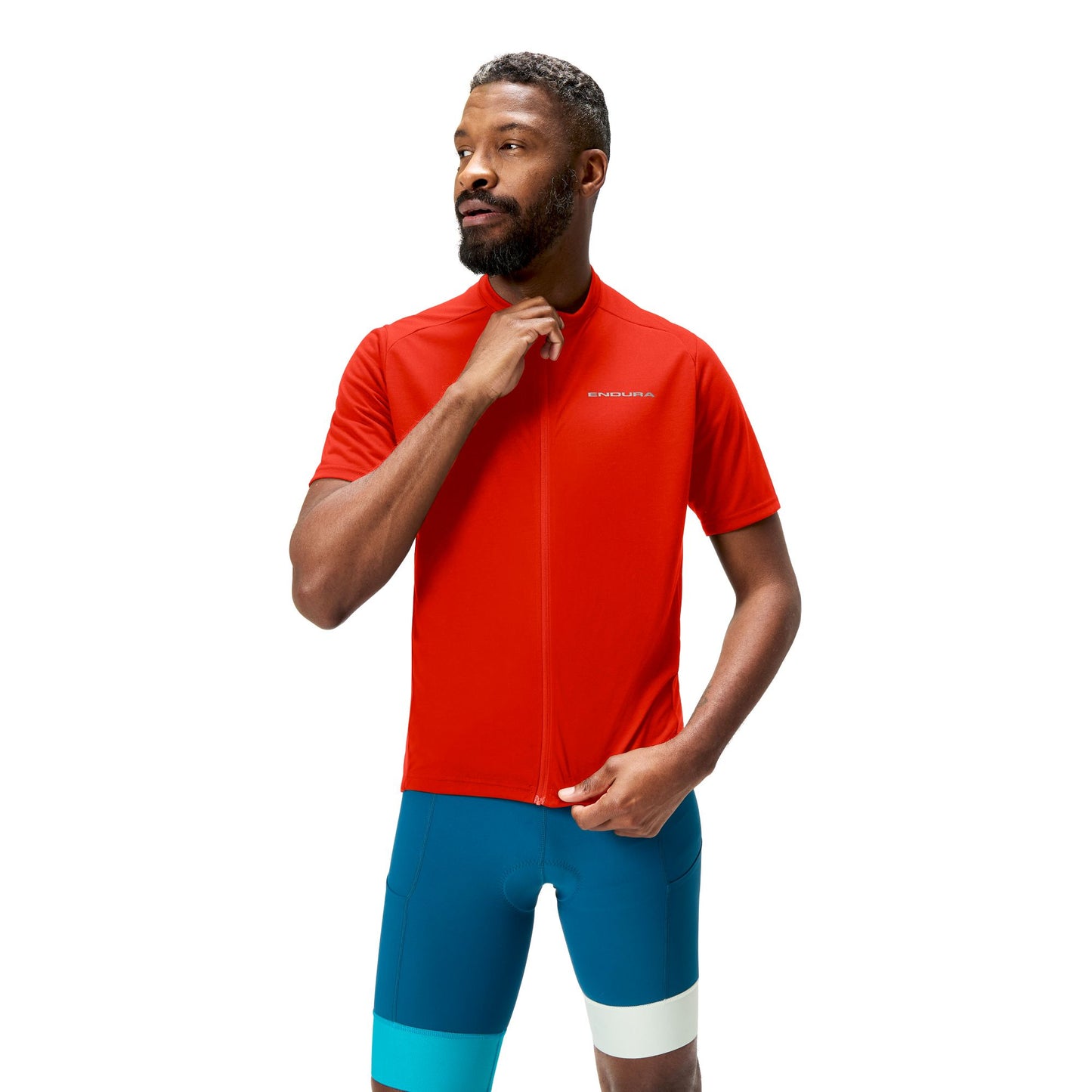 ENDURA LOOP ZIPPED Korte Mouw Trui Rood 2025