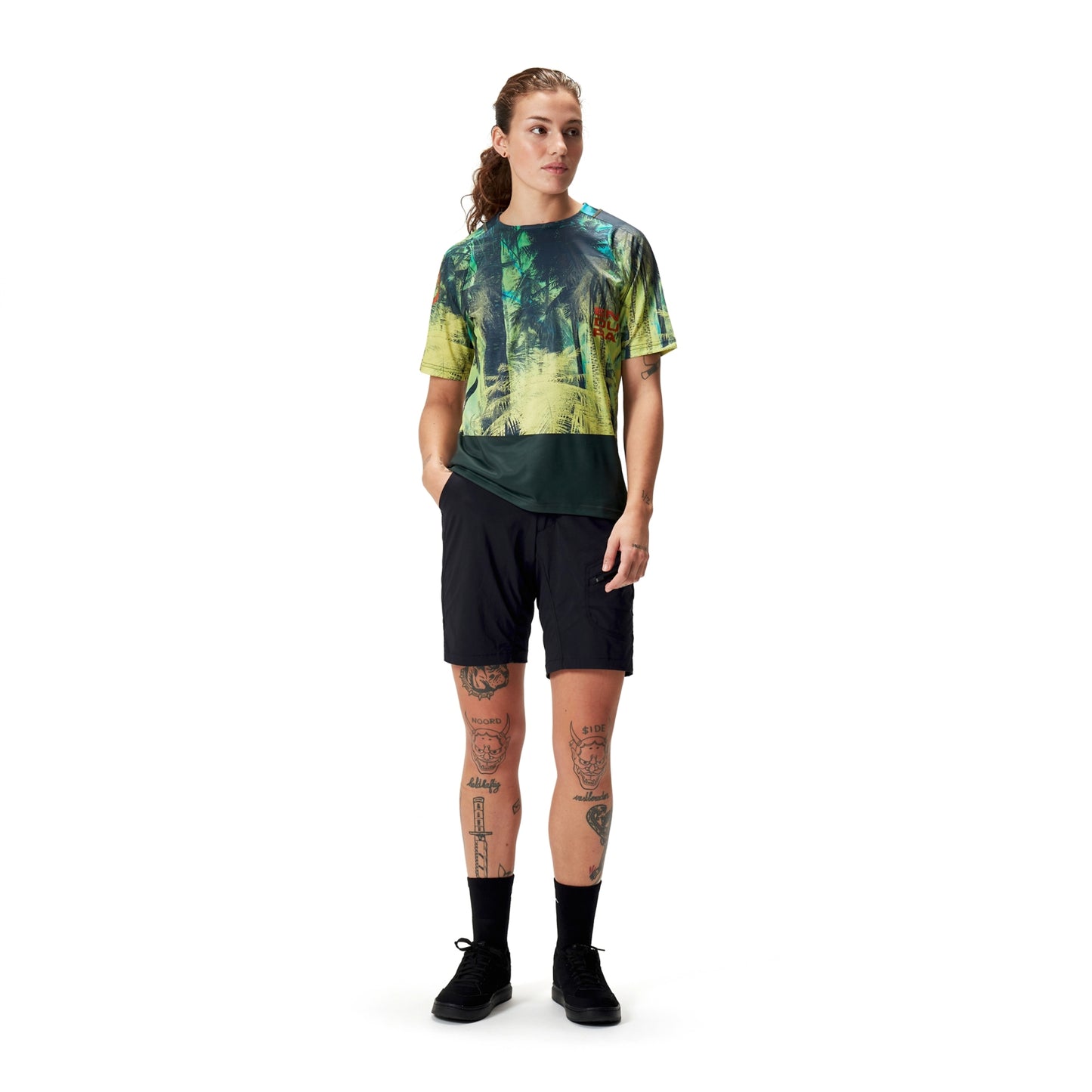 ENDURA TROPICAL LTD Dames Trui Korte Mouw Groen
