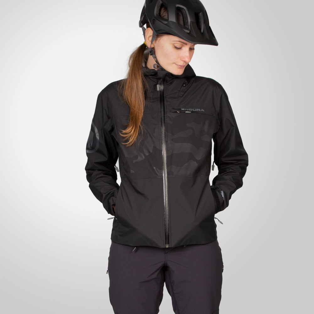 Dames ENDURA SINGLETRACK II Jas Zwart 2025