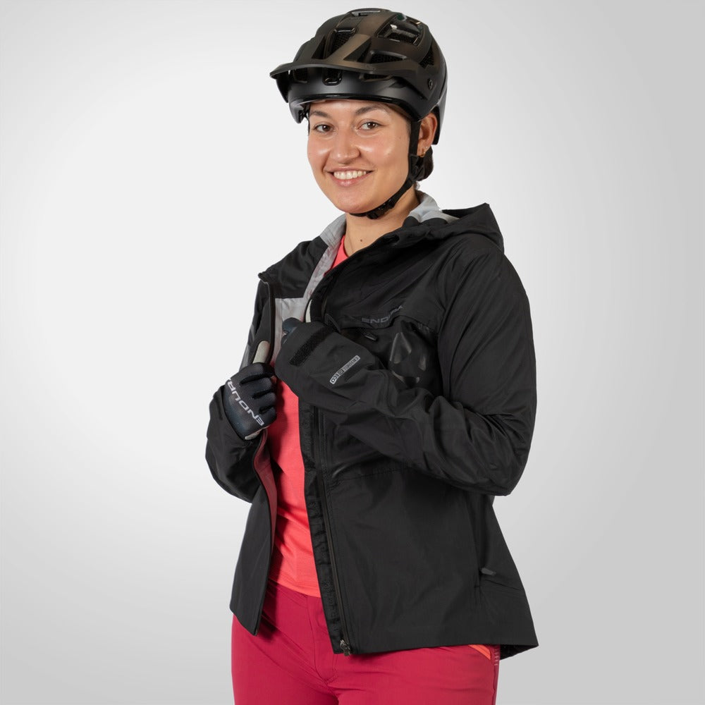 Dames ENDURA SINGLETRACK II Jas Zwart 2025