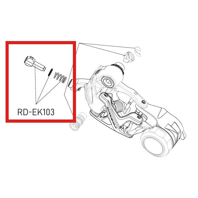 CAMPAGNOLO EKAR achterderailleur veer- en stelschroefset