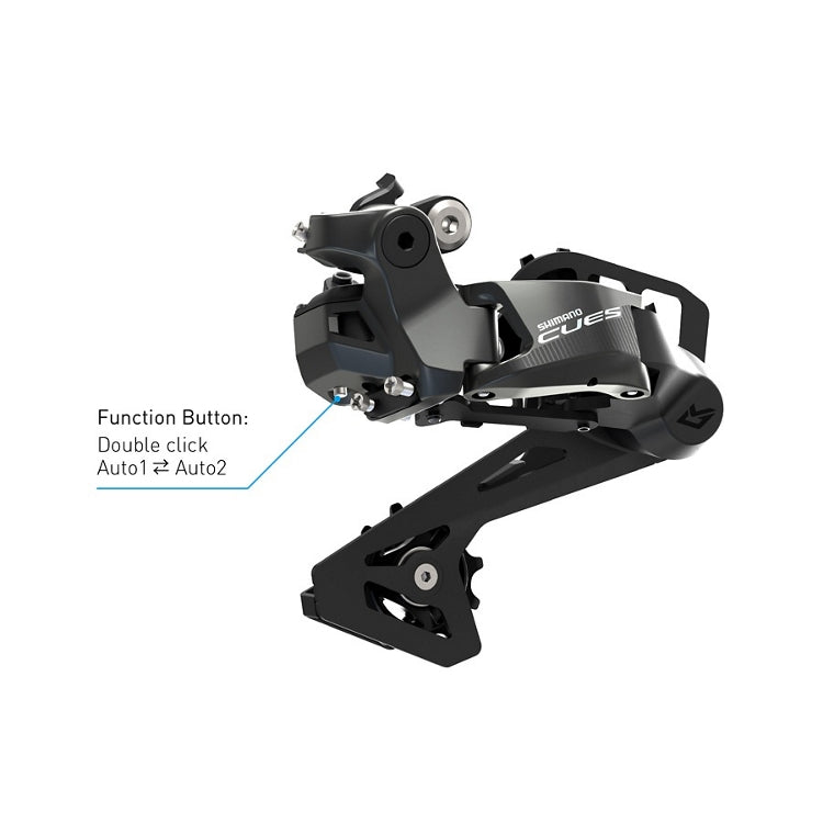 SHIMANO CUES Di2 U6050-GS 10-speed achterderailleur gemiddelde trapas
