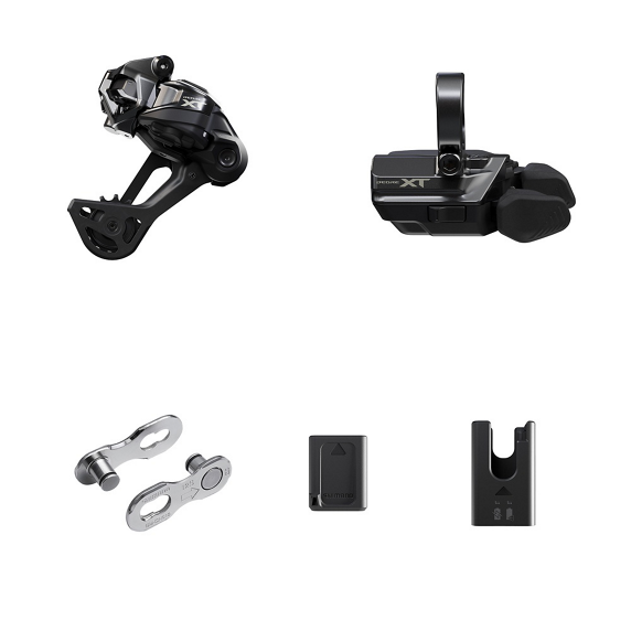 Upgradeset SHIMANO XT Di2 M8250 Draadloos SGS Chape Longue montage Collier