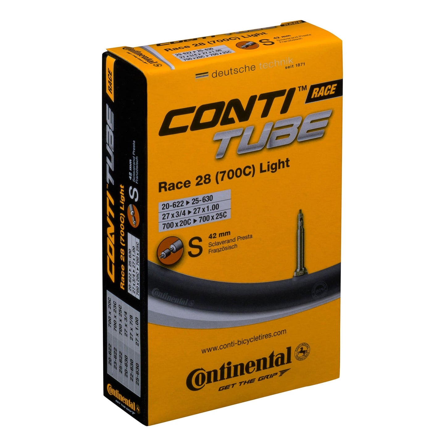 CONTINENTAL RACE LIGHT binnenband 700x20/25c Presta