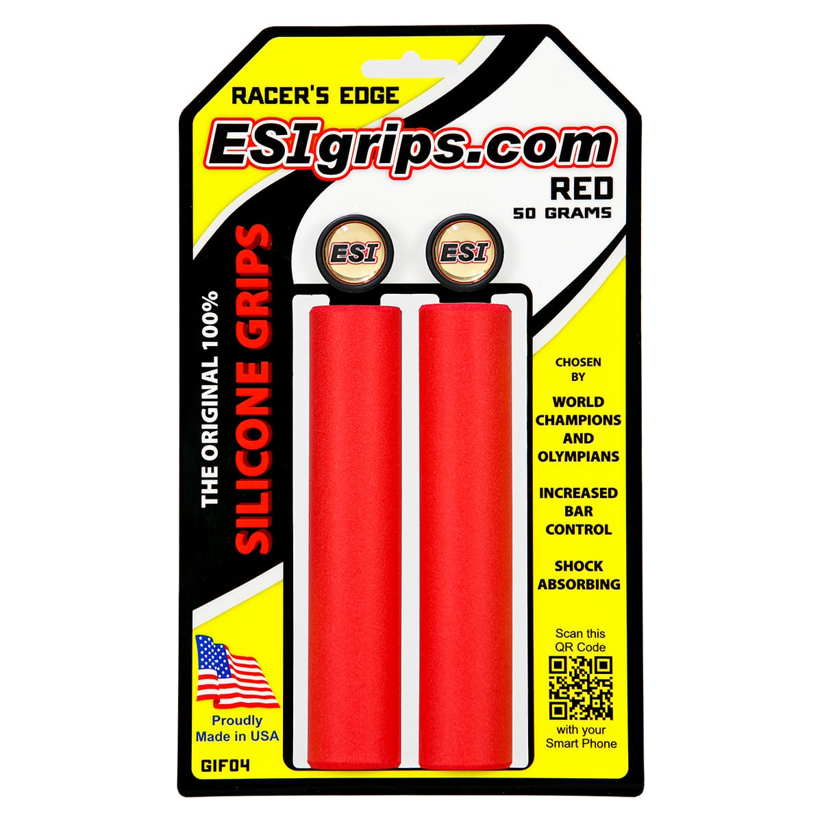 ESI RACER'S EDGE 130 mm Handvatten Rood
