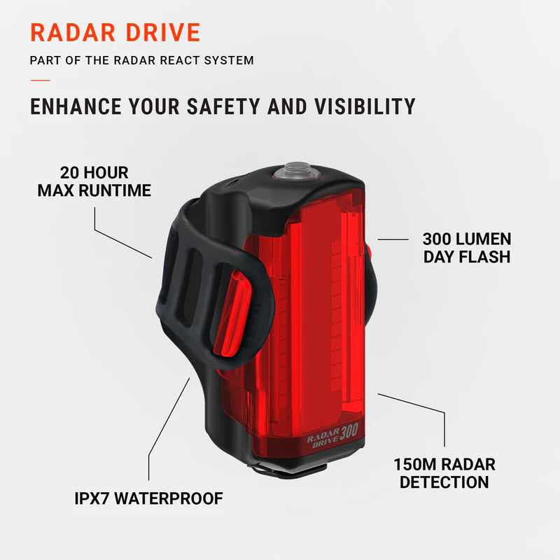 Achterverlichting LEZYNE RADAR DRIVE