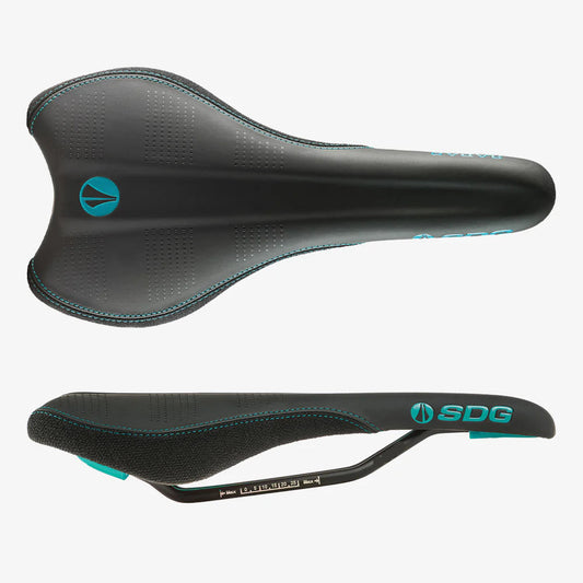 SDG RADAR MTN Rails Cr-Mo Zadel Zwart/Turquoise