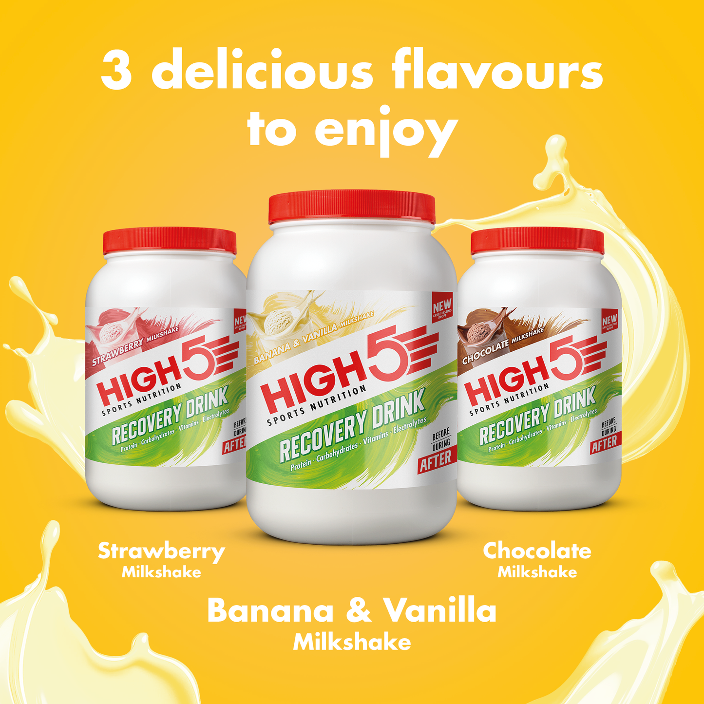 High5 RECOVERY DRINK (450g) Banaan Vanille Milkshake