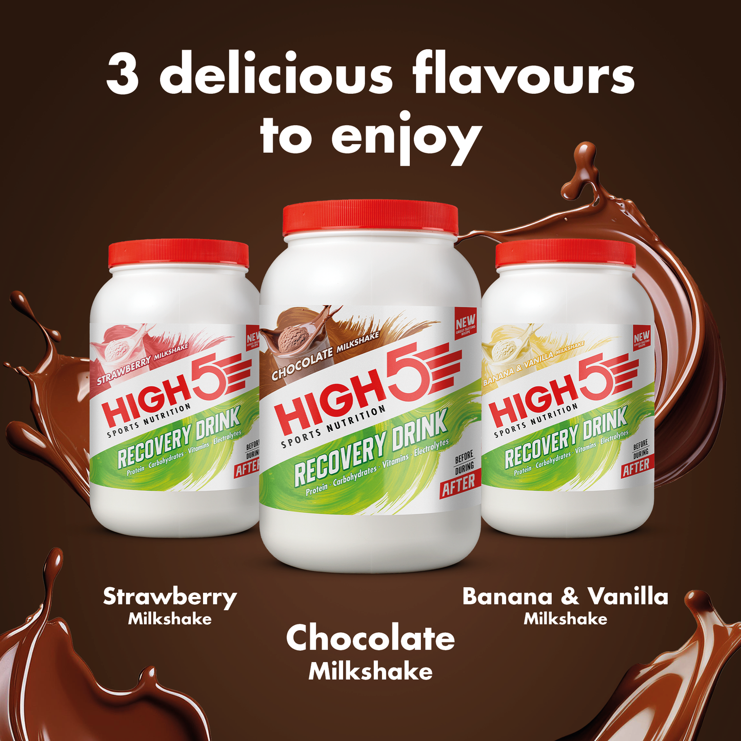 High5 RECOVERY DRINK (450g) Chocolade Milkshake