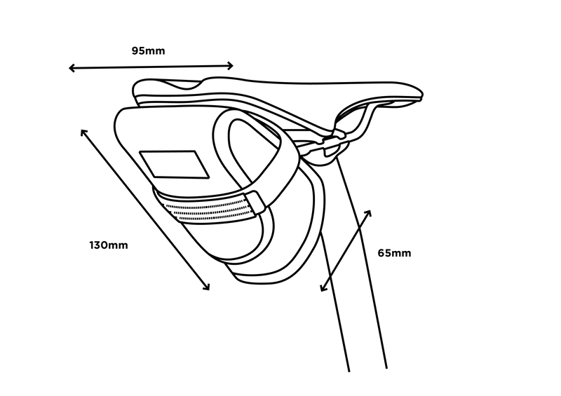 Zadeltas RESTRAP TOOL POUCH 0.6L Zwart