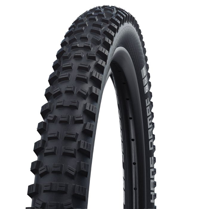 SCHWALBE HANS DAMPF 26x2.35 ADDIX Performance Twinskin Tubeless Ready Zacht Zwarte band