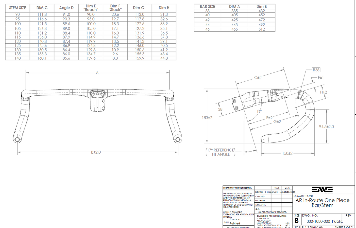ENVE SES AR Geïntegreerd stuur