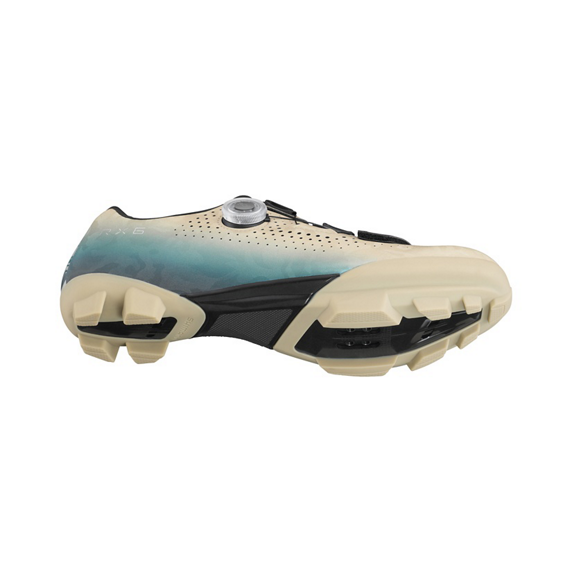 SHIMANO RX600 Beige/Blauw Gravel Schoenen