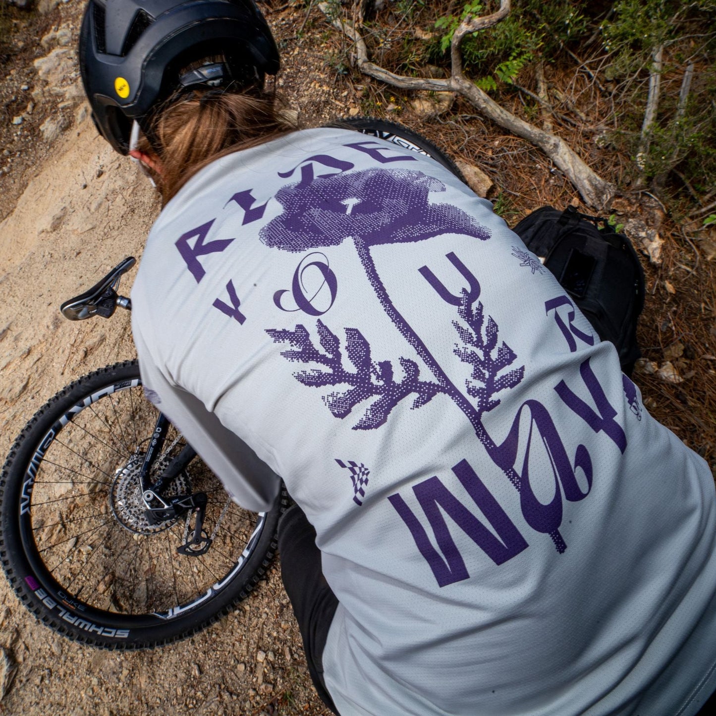 NORTHWAVE XTRAIL 2 Dames Trui Lange Mouw Grijs/Paars