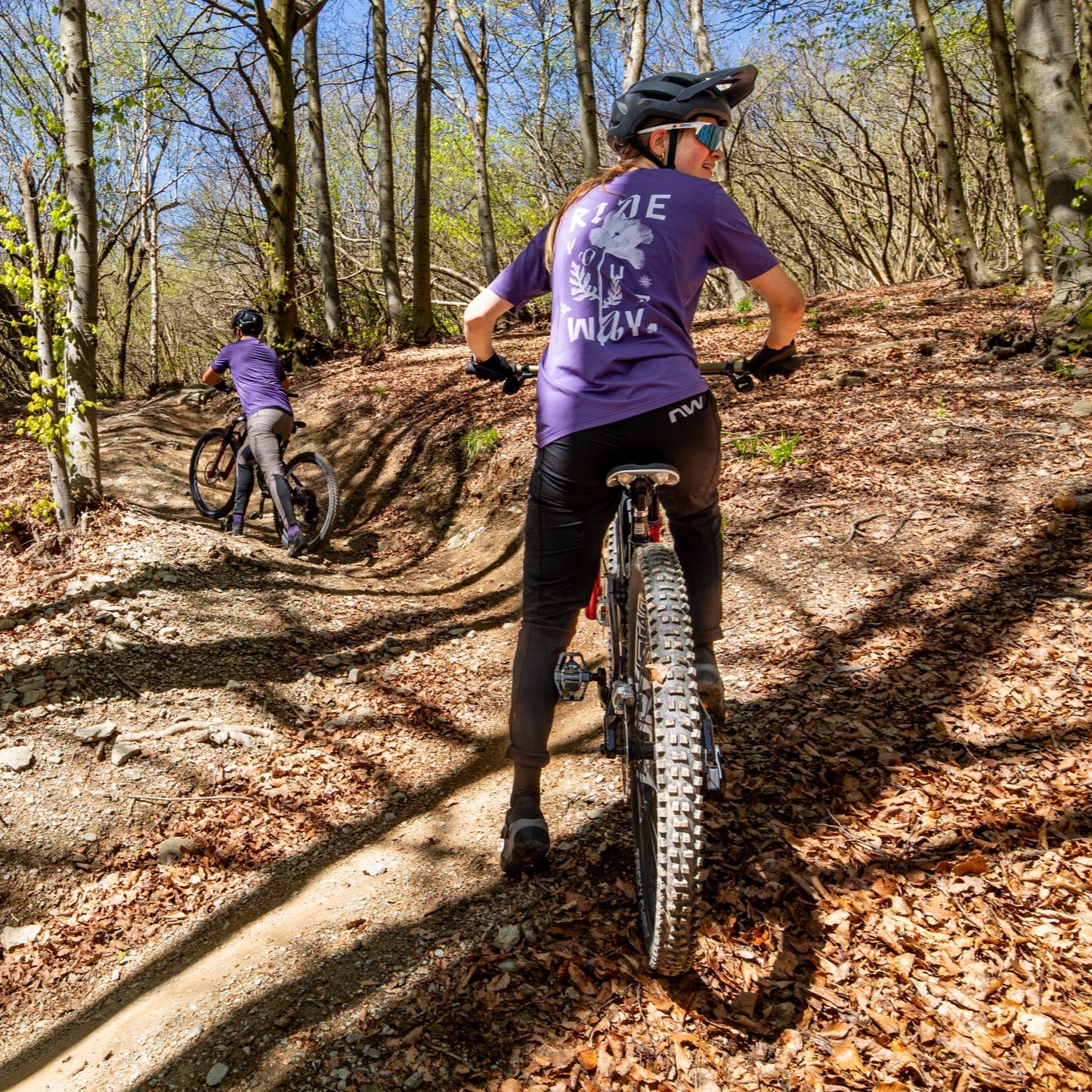 NORTHWAVE XTRAIL 2 Damestrui Korte Mouw Paars