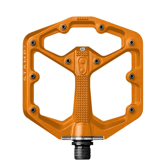 CRANKBROTHERS STAMP 7 Klein Oranje vlakke pedalen