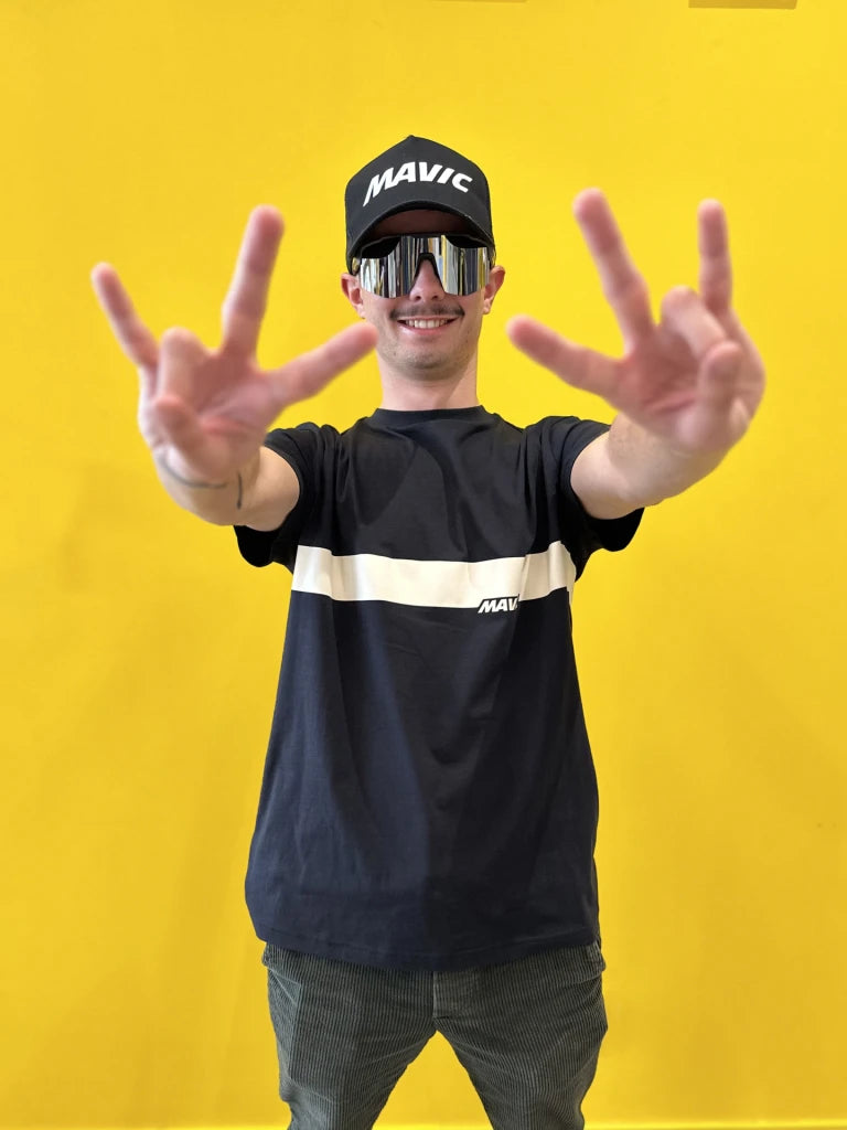 MAVIC CORPORATE STRIPE T-shirt Zwart