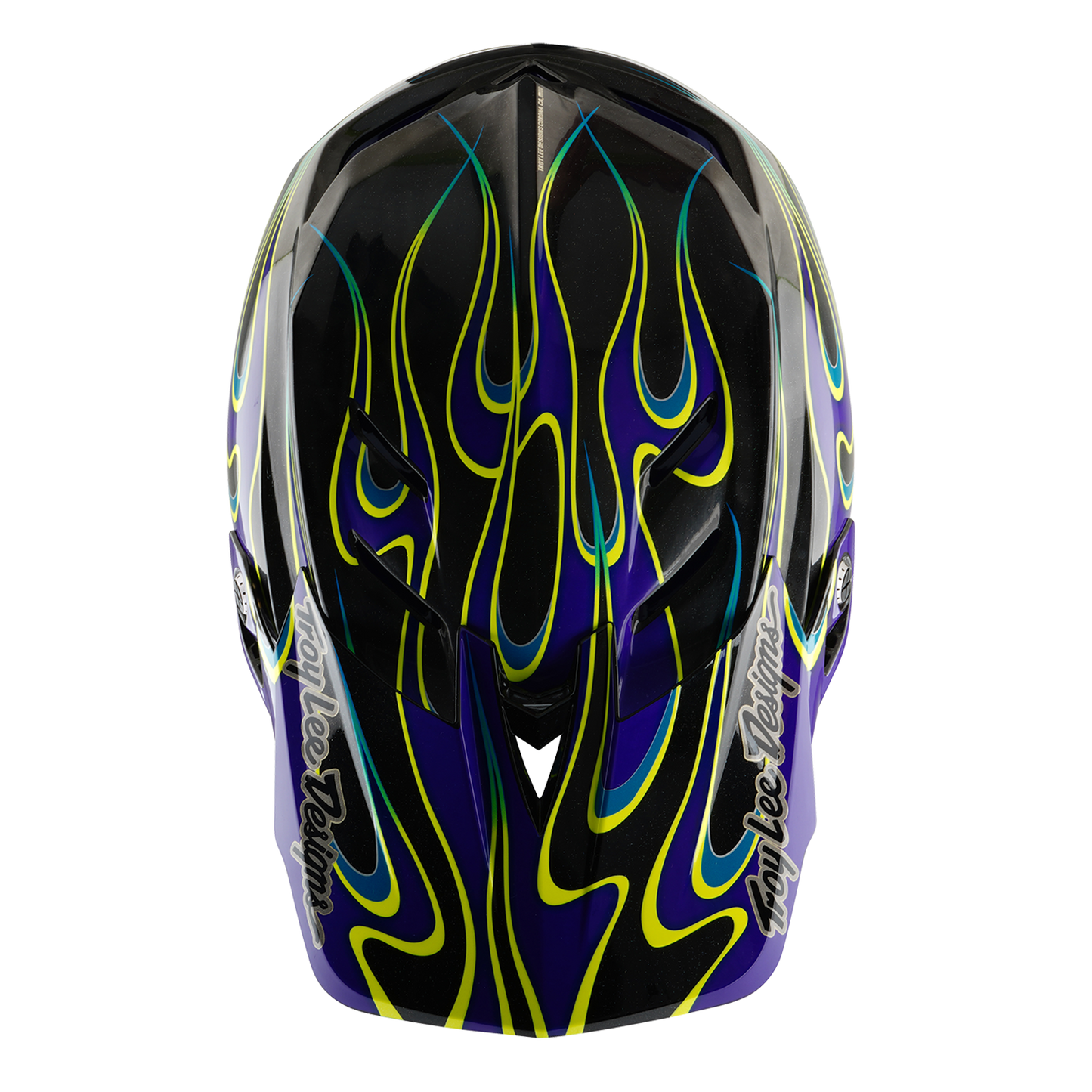 Troy Lee Design D4 CARBON MIPS Drip MTB Helm Zwart/Paars