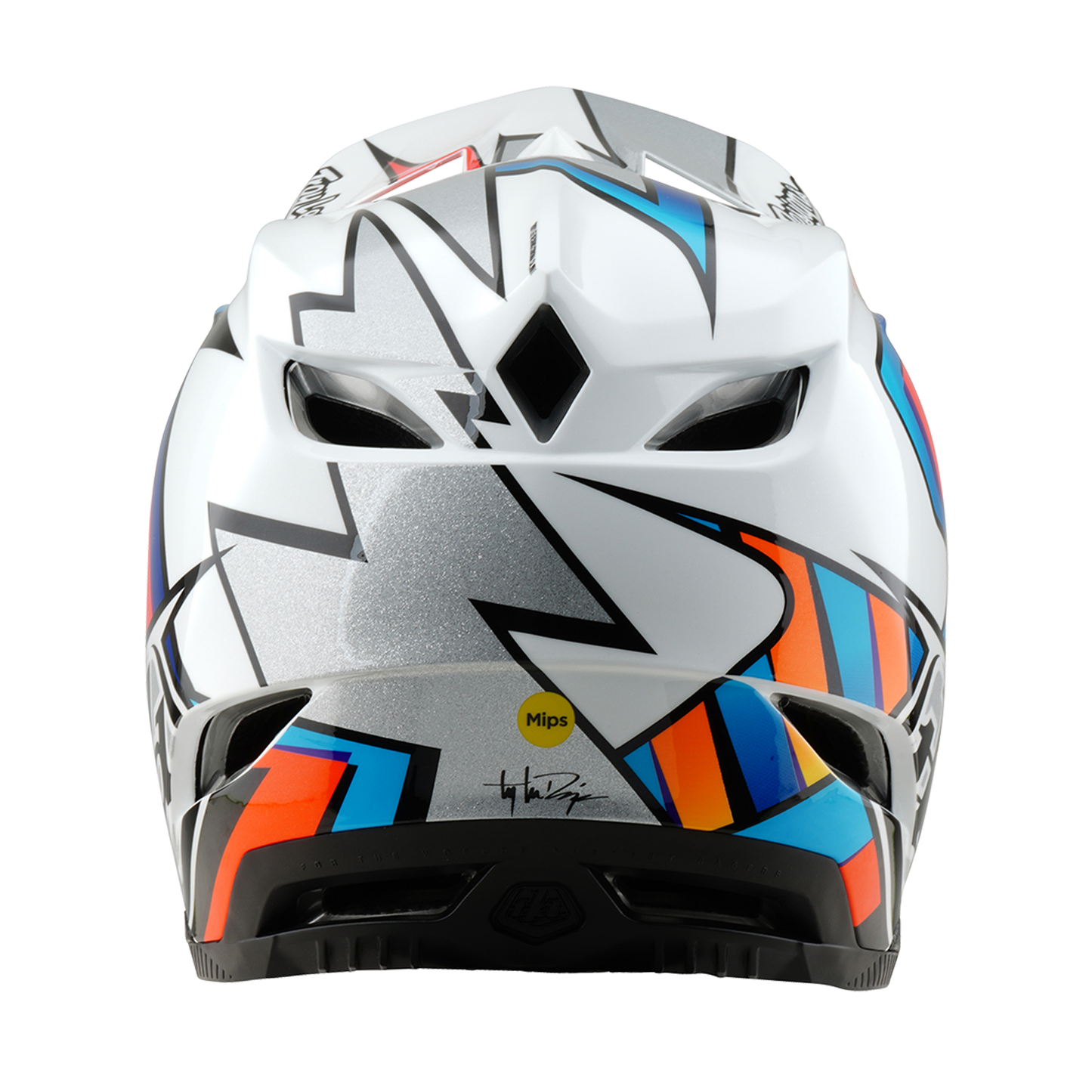 Troy Lee Design D4 COMPOSITE FRAMES MTB Helm Wit/Grijs