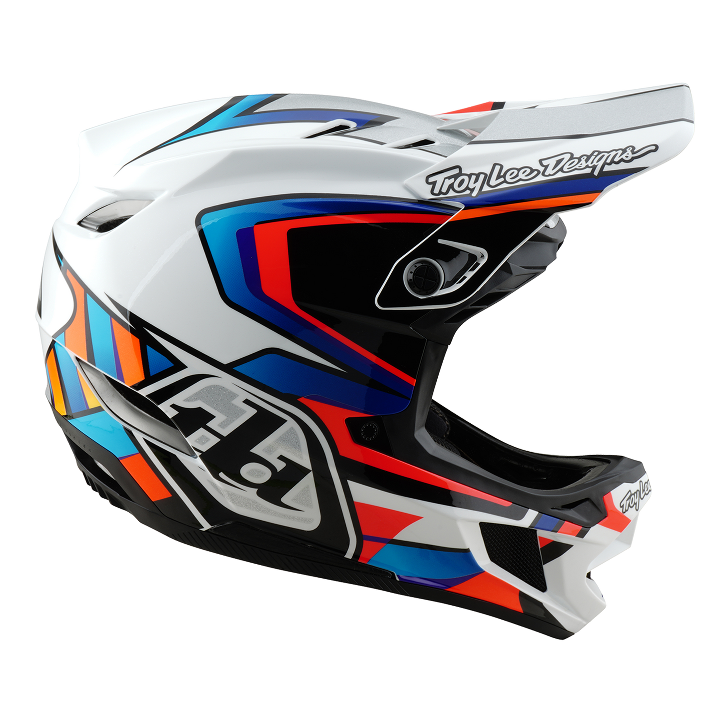 Troy Lee Design D4 COMPOSITE FRAMES MTB Helm Wit/Grijs
