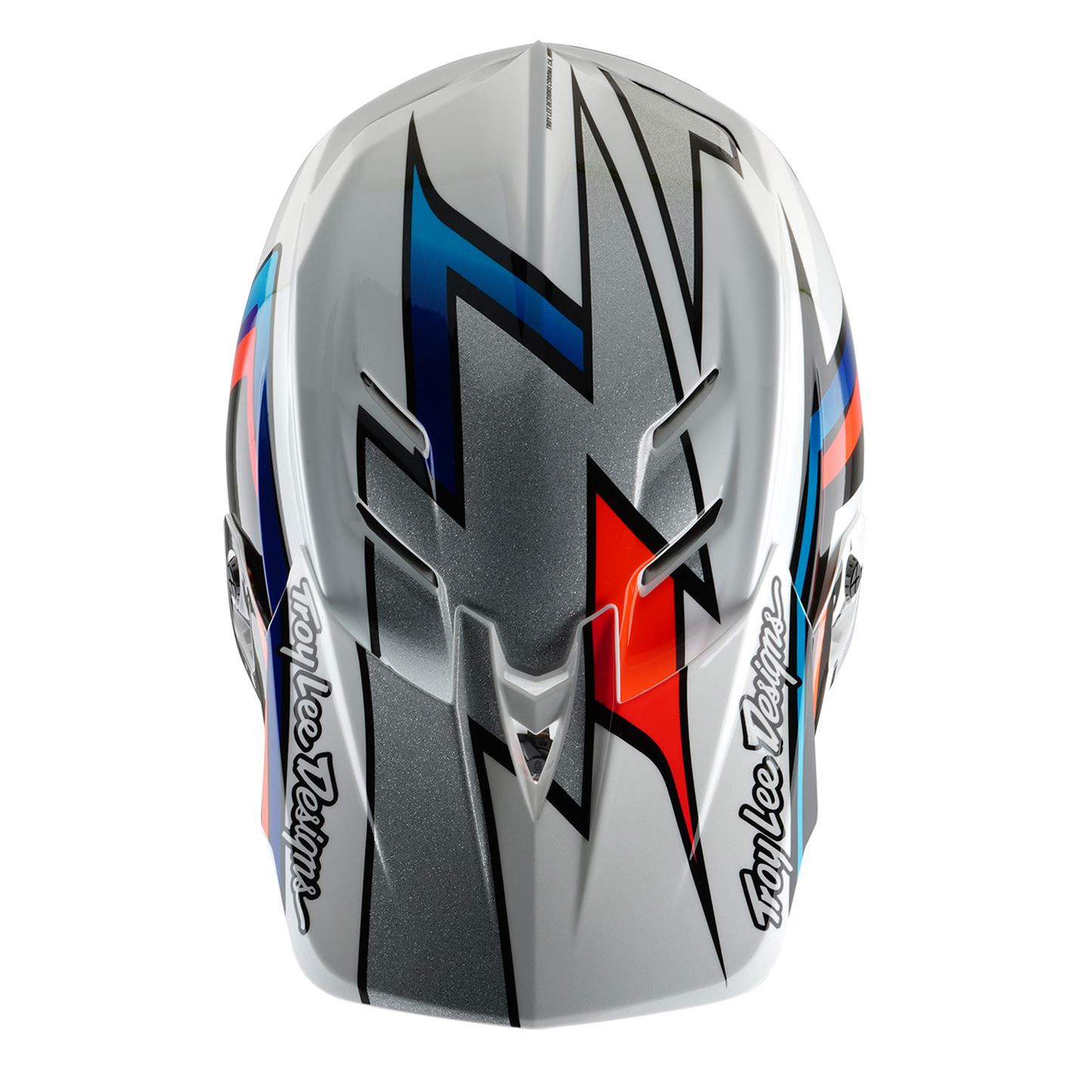 Troy Lee Design D4 COMPOSITE FRAMES MTB Helm Wit/Grijs