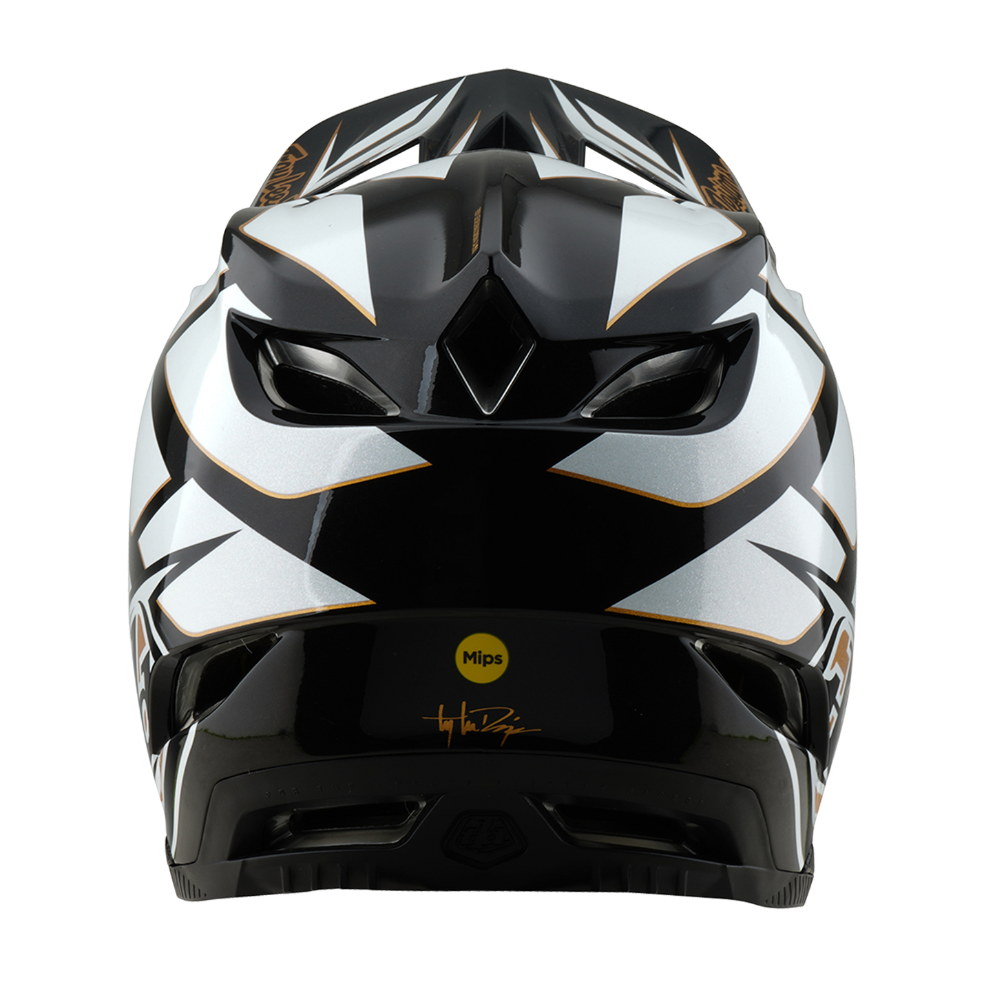 Troy Lee Design D4 COMPOSITE MIPS GHOSTWING MTB Helm Wit