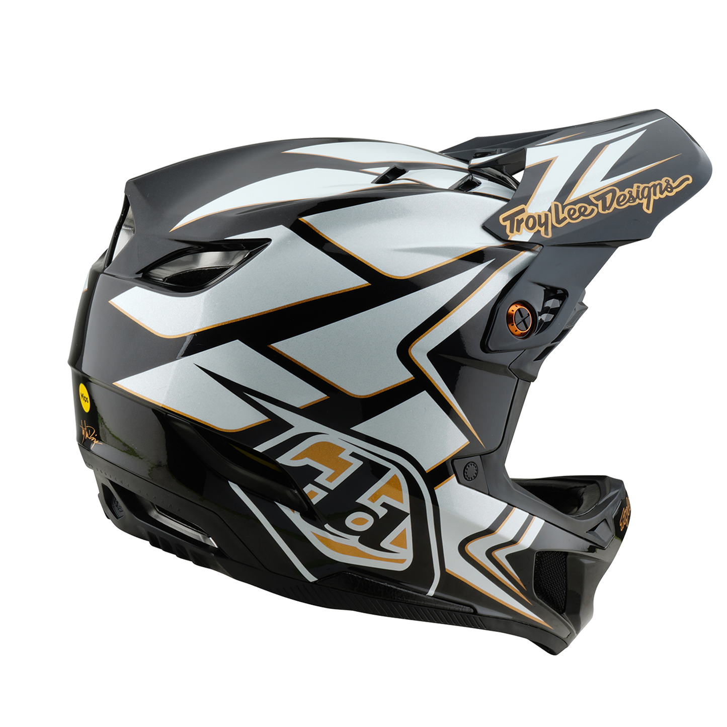 Troy Lee Design D4 COMPOSITE MIPS GHOSTWING MTB Helm Wit