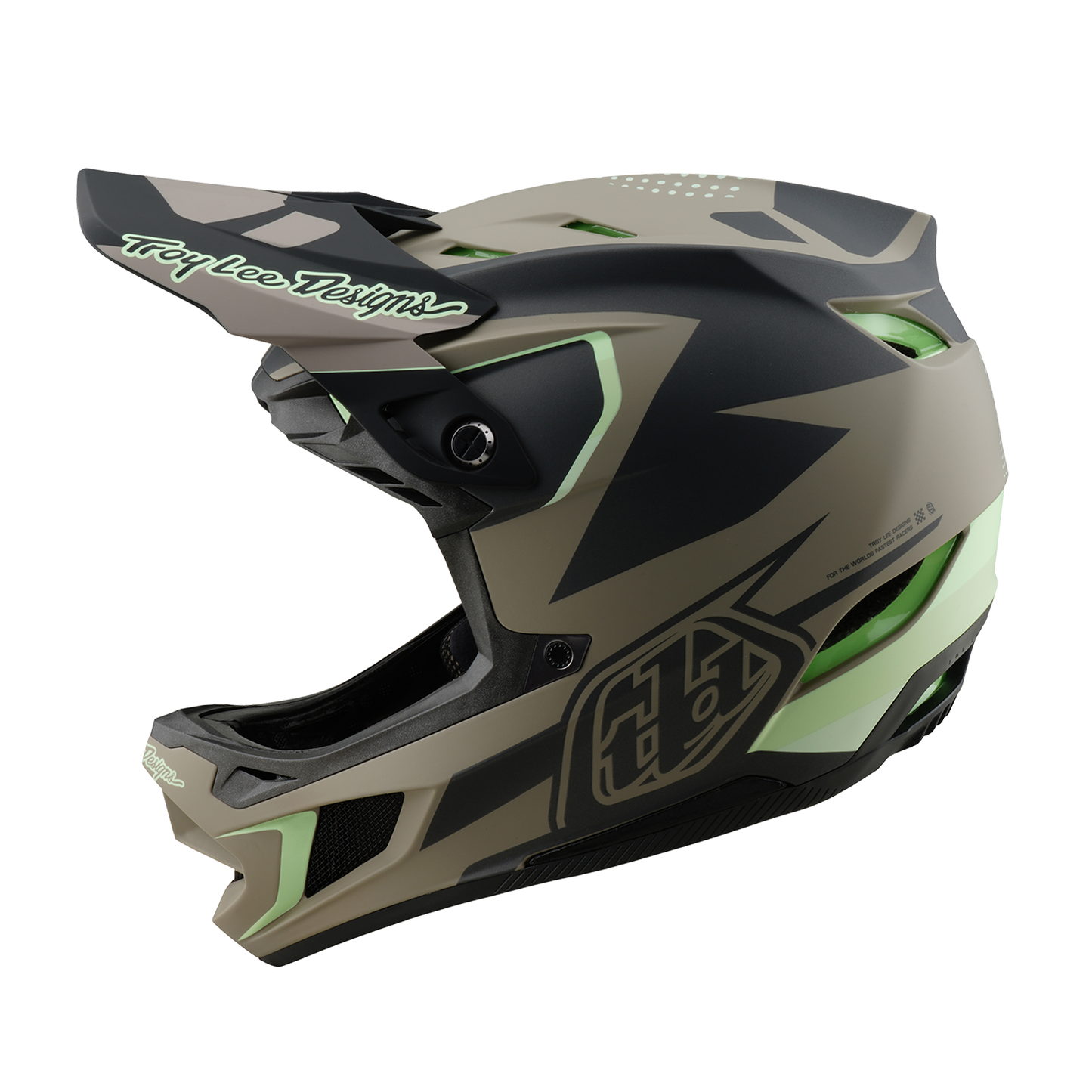 Troy Lee Design D4 COMPOSITE MIPS MTB Helm Bruin/Zwart/Geel