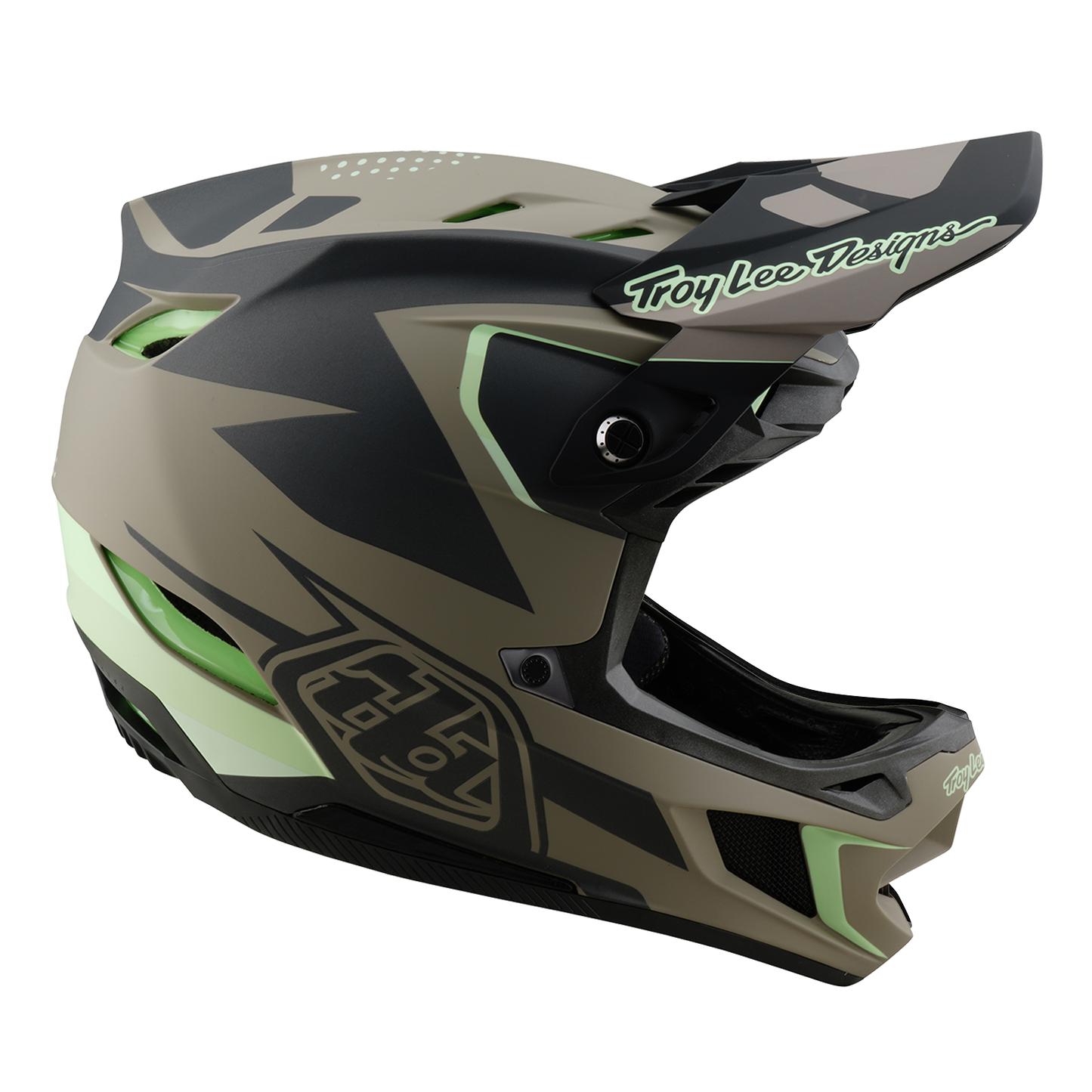 Troy Lee Design D4 COMPOSITE MIPS MTB Helm Bruin/Zwart/Geel