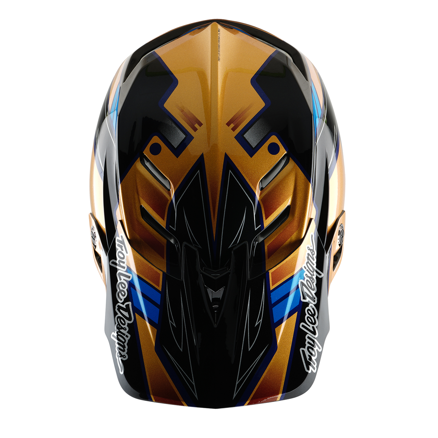 Troy Lee Design D4 COMPOSITE MIPS ROYALTY MTB Helm Zwart/Goud