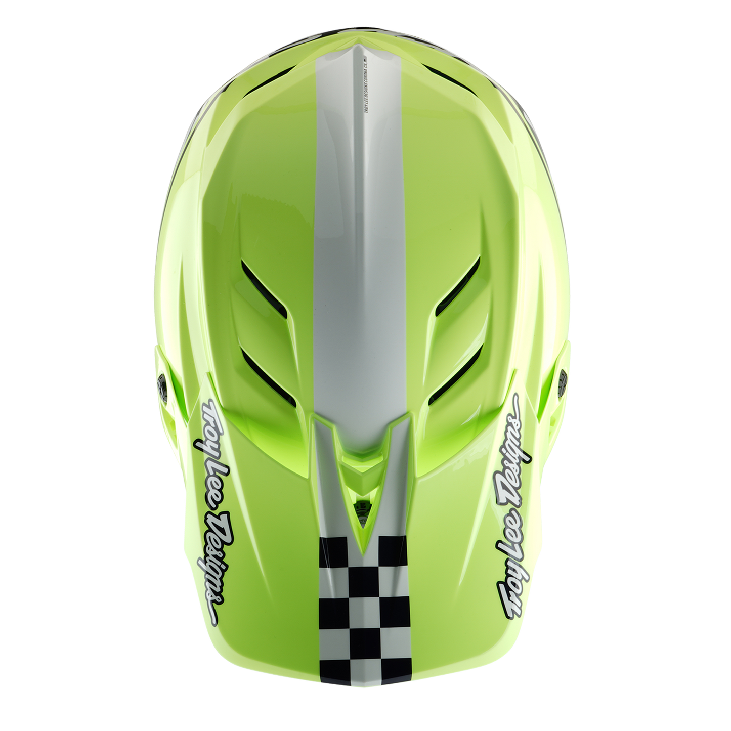 Troy Lee Designs D4 POLYACRYLITE MIPS FIFTY 50 MTB Helm Blauw/Geel