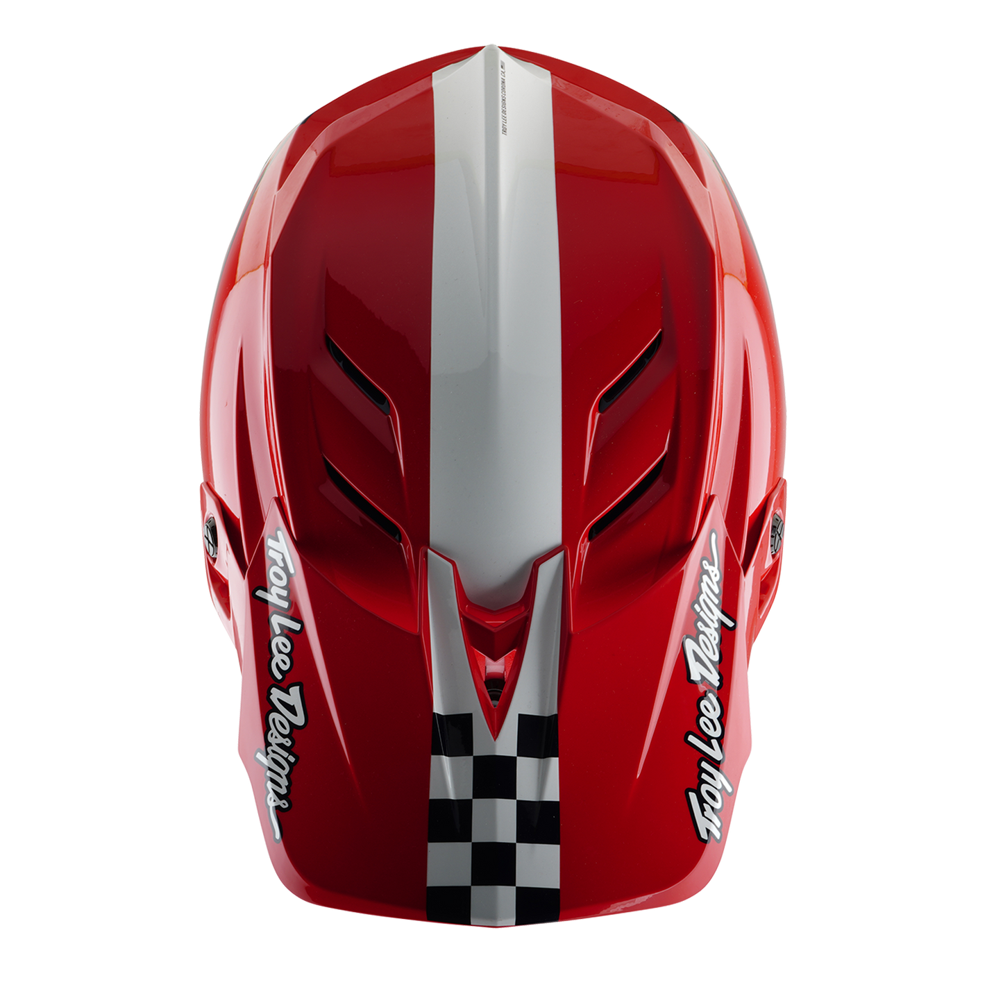 TROY LEE DESIGNS D4 POLYACRYLITE FIFTY 50 MTB Helm Wit/Rood 2025
