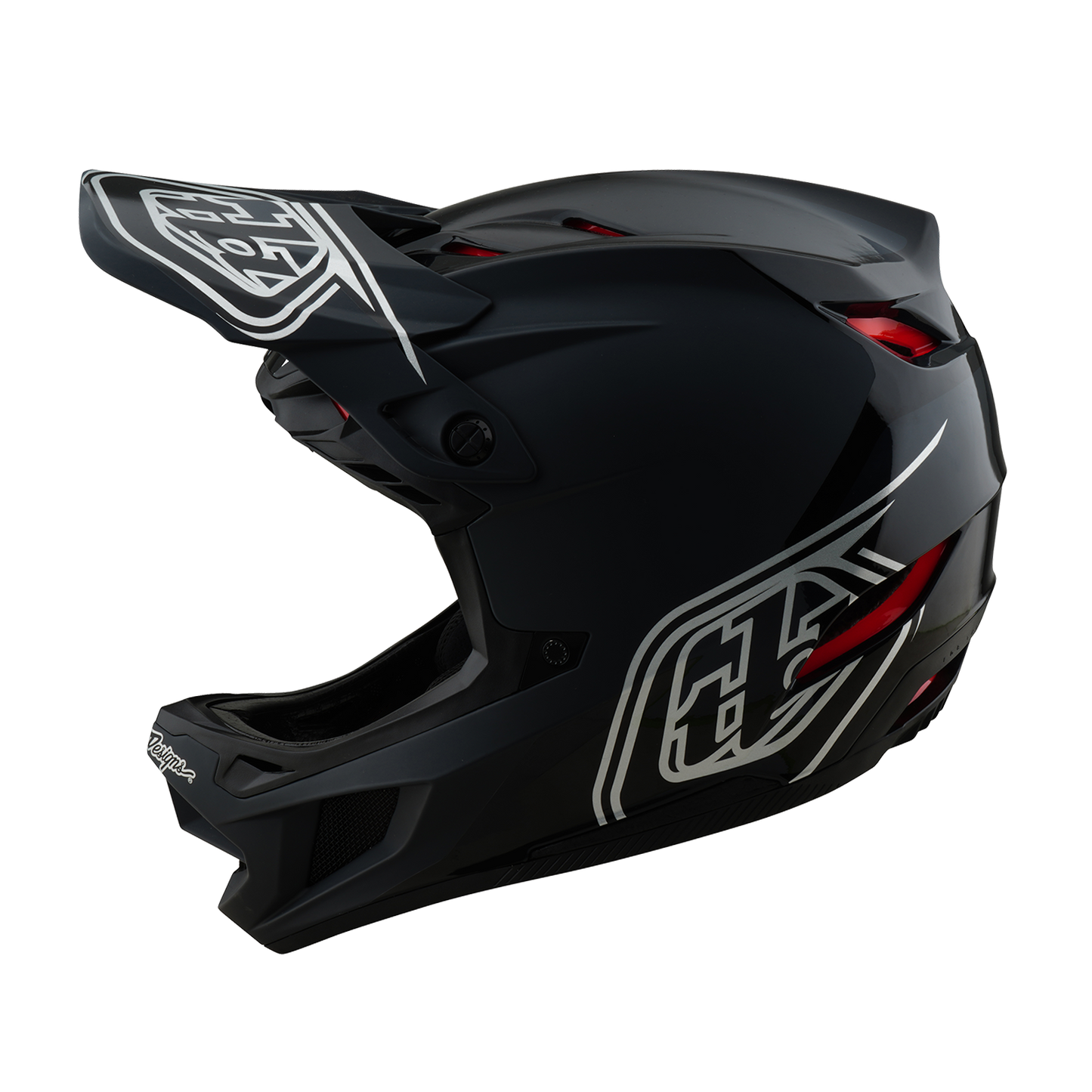 TROY LEE DESIGNS D4 POLYACRYLITE SHADOW MTB Helm Zwart 2025