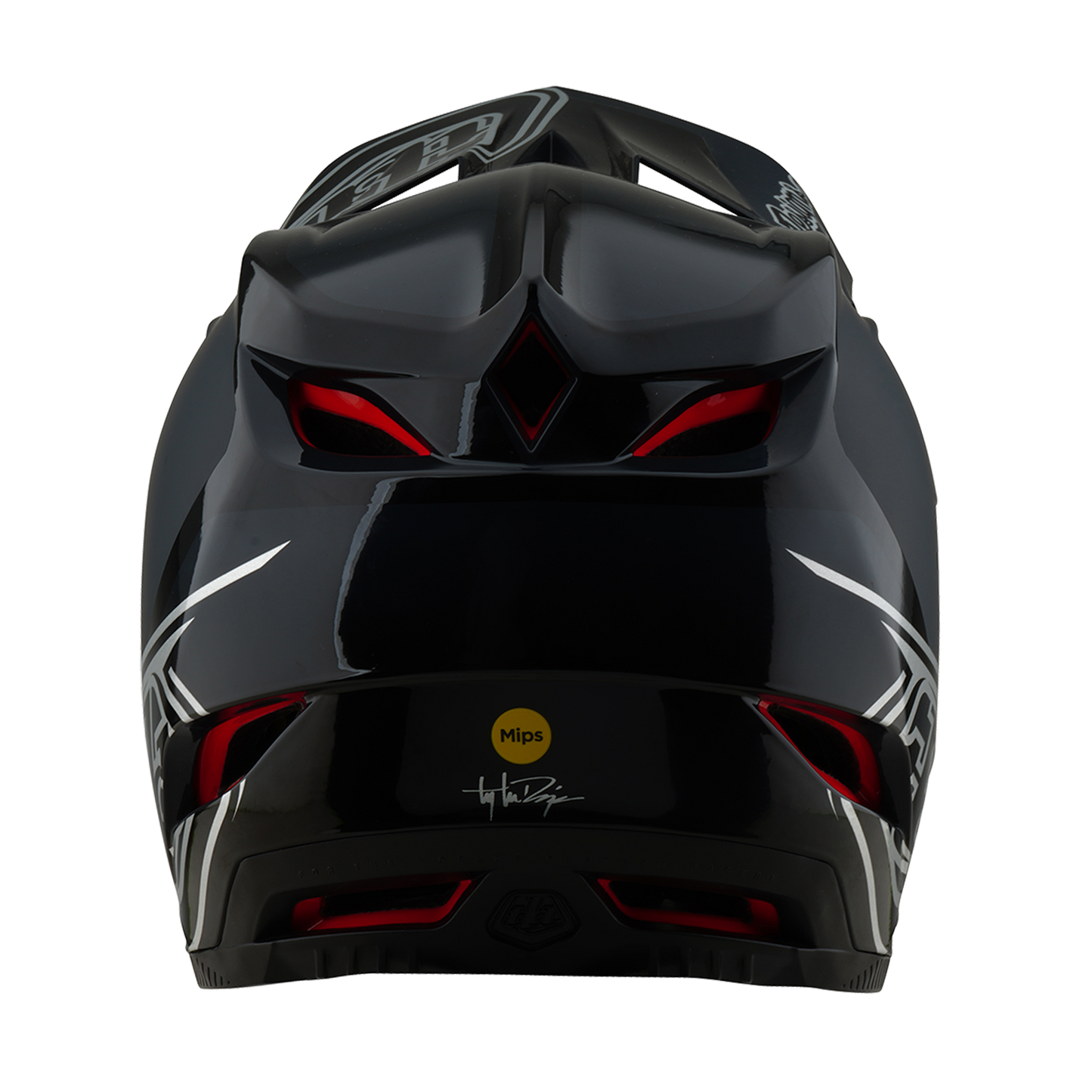 TROY LEE DESIGNS D4 POLYACRYLITE SHADOW MTB Helm Zwart 2025