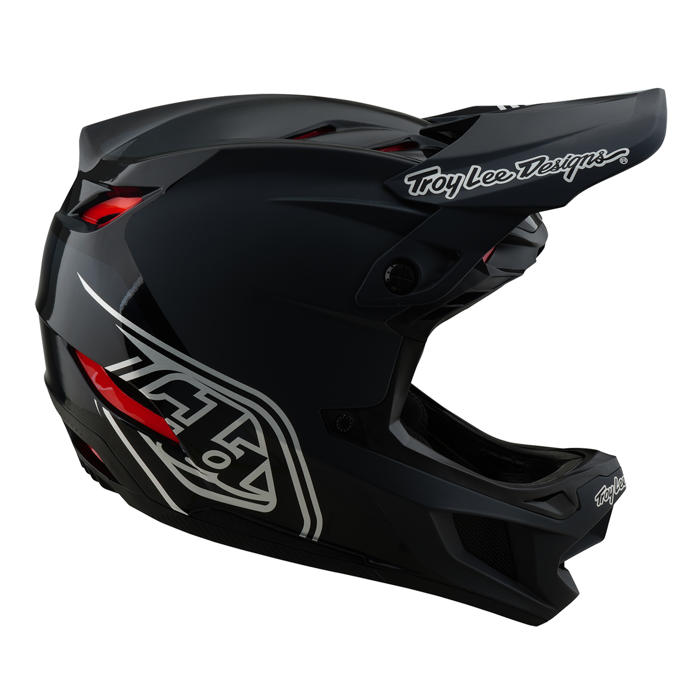 TROY LEE DESIGNS D4 POLYACRYLITE SHADOW MTB Helm Zwart 2025