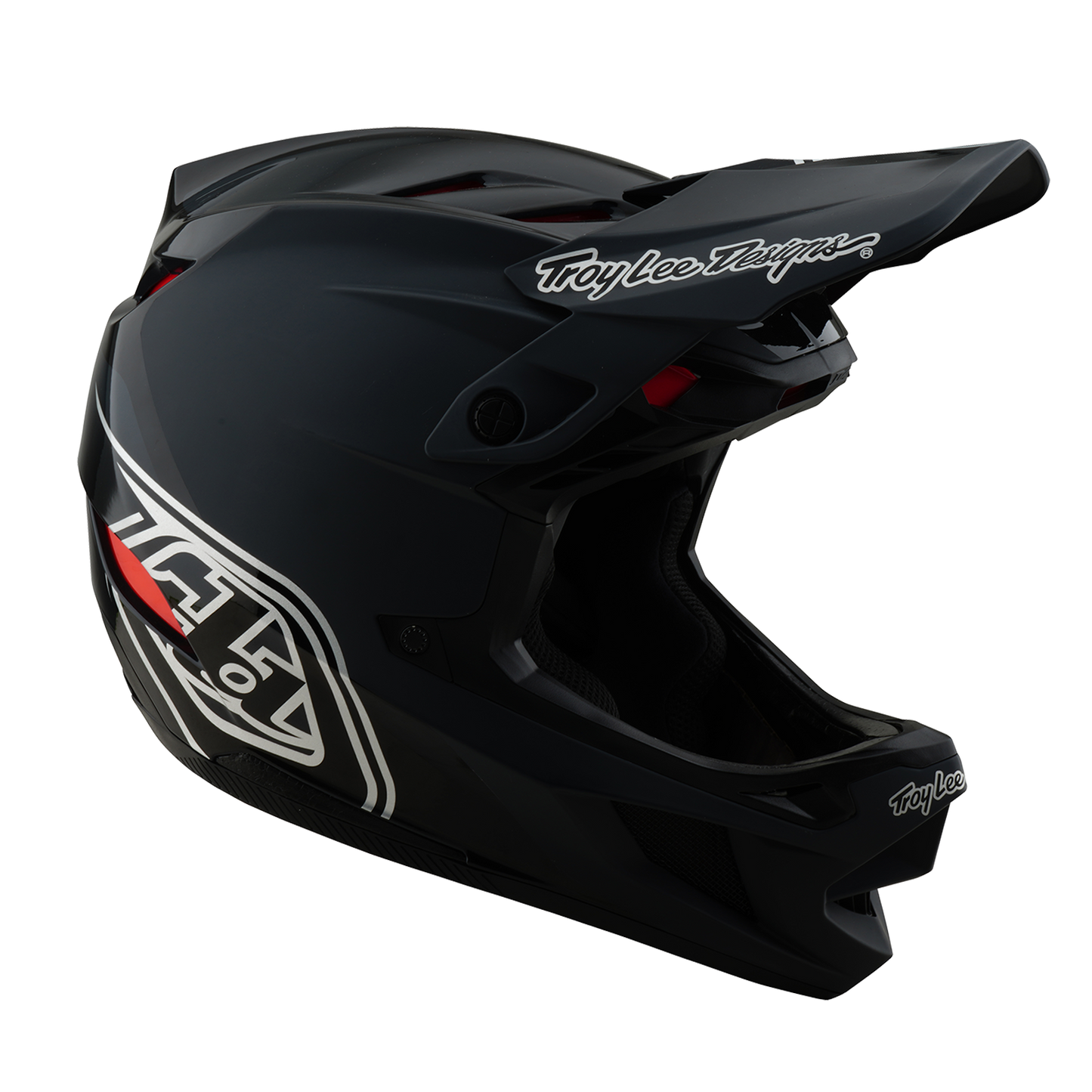 TROY LEE DESIGNS D4 POLYACRYLITE SHADOW MTB Helm Zwart 2025
