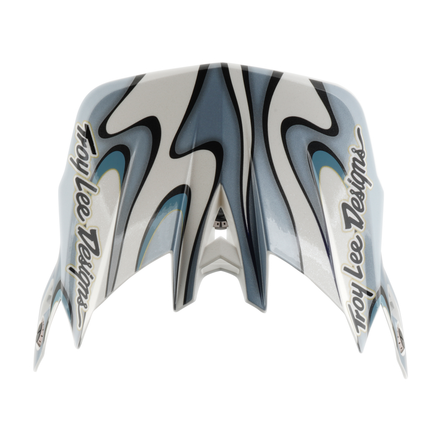 TROY LEE DESIGNS D4 COMPOSITE MIPS TORCHED MTB Helm Wit/Zilver