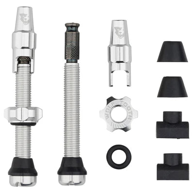 Tubeless ventiel WOLF TOOTH CLIK VALVE Ruw Zilver