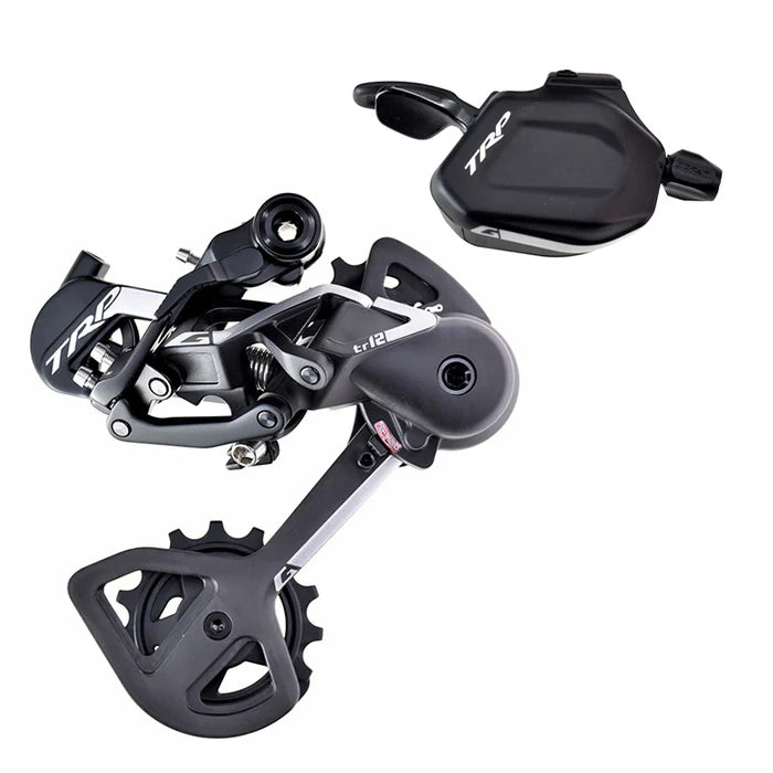 TRP DH12 12V zwart/zilver Derailleur- en schakelset