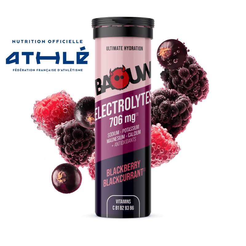 BAOUW Energiedrank (Tube van 10 tabletten) Blackberry/Cassis
