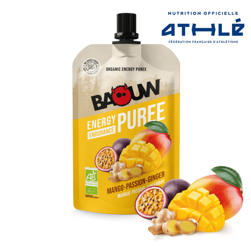 BAOUW Biologisch Recept Mango/Passie/Gember Energiepuree (90g)
