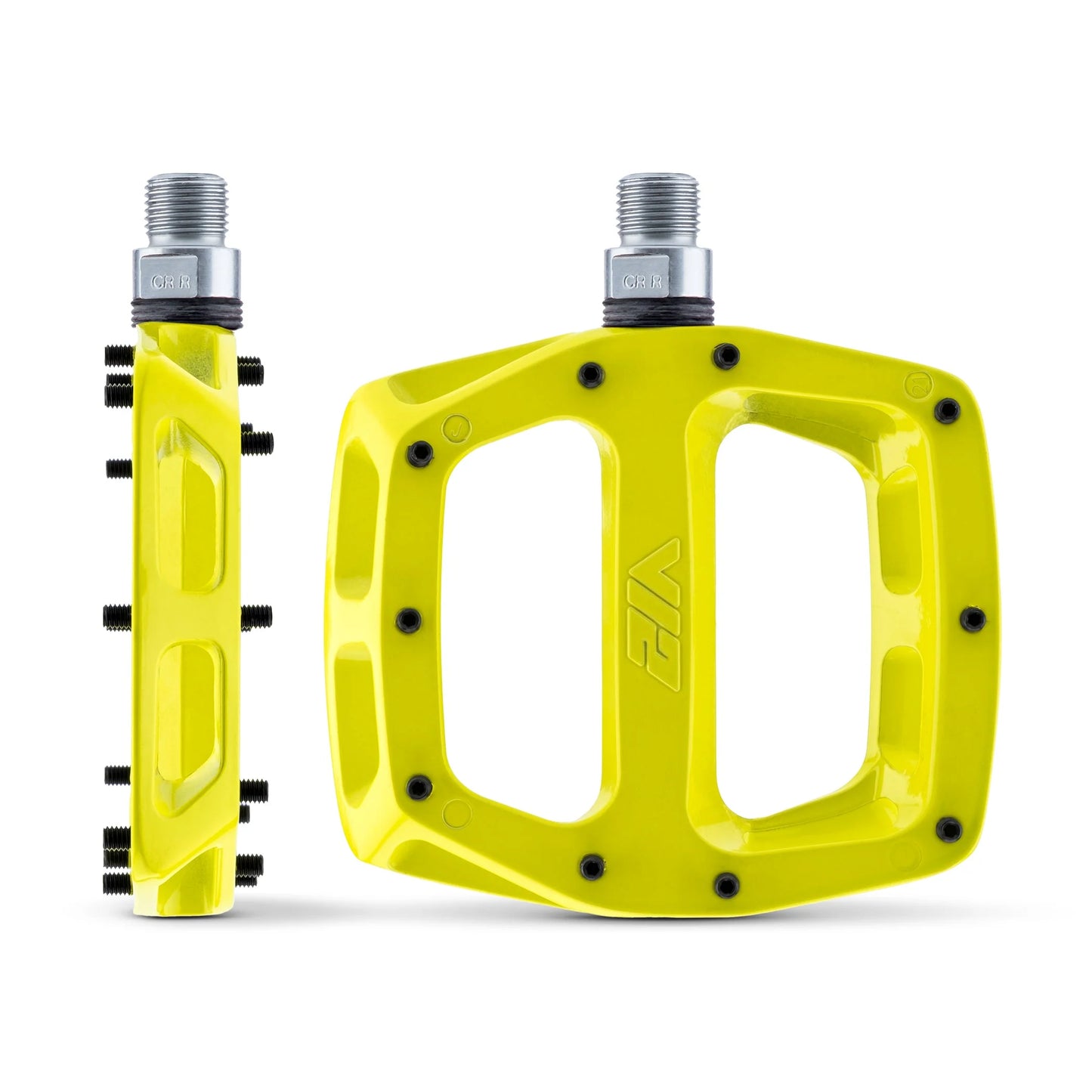 DMR V12 vlakke pedalen Geel