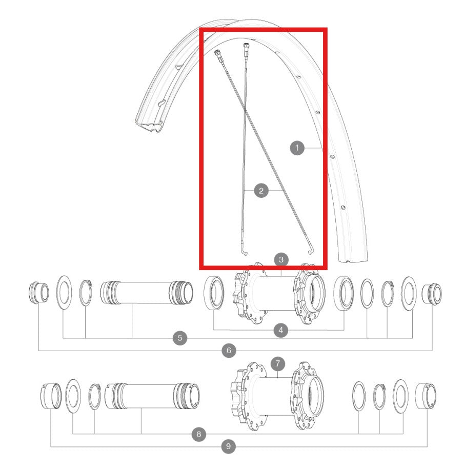 SET 14 MAVIC J GEBOGEN STALEN SPAKEN 298MM DEEMAX DH 20 29'' + ZWART STALEN NIPPELS