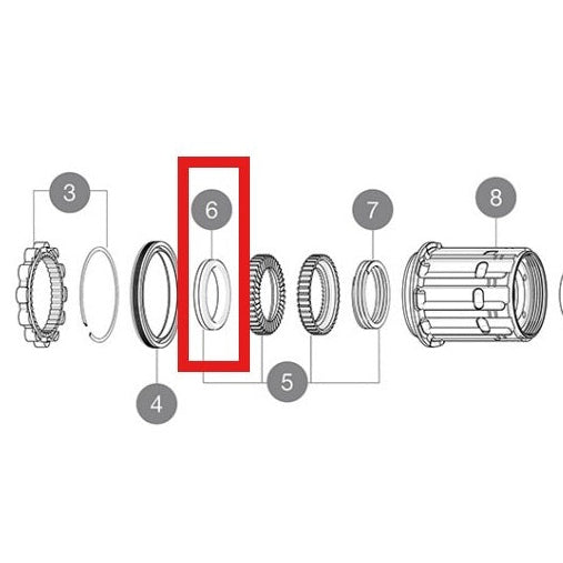 SET 3 MAVIC ID360 TUSSENRINGEN VOOR LAGER 17X30X7 (6903)