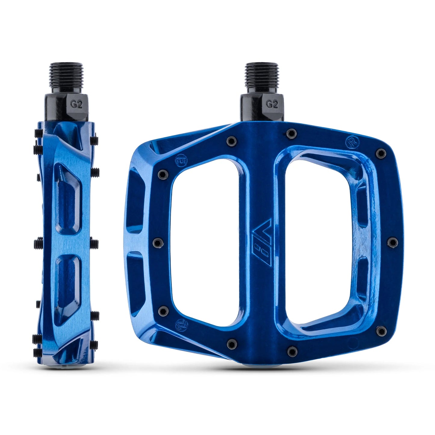 DMR V8 vlakke pedalen Blauw