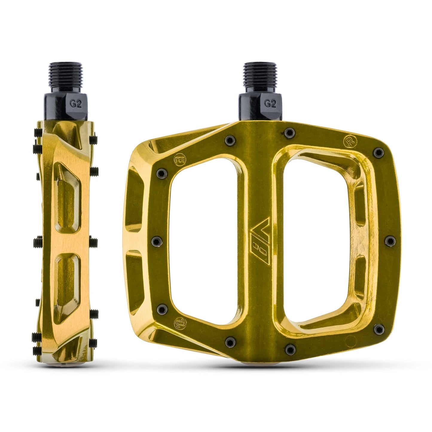DMR V8 Gold platte pedalen