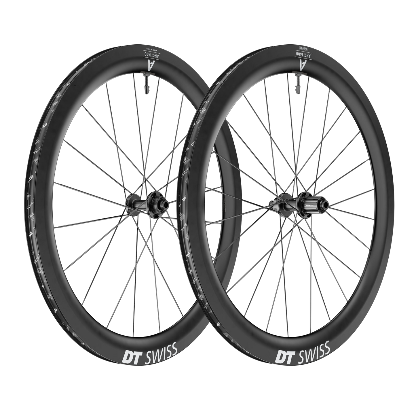Paar DT SWISS ARC 1400 DICUT 55 Tubeless Ready wielen (Center Lock)