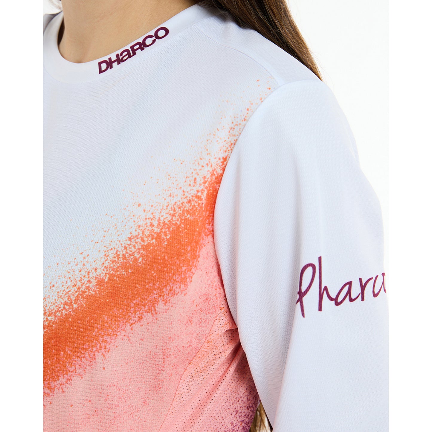 Damestrui DHARCO GRAVITY FIREBIRD Lange Mouw Wit/Oranje