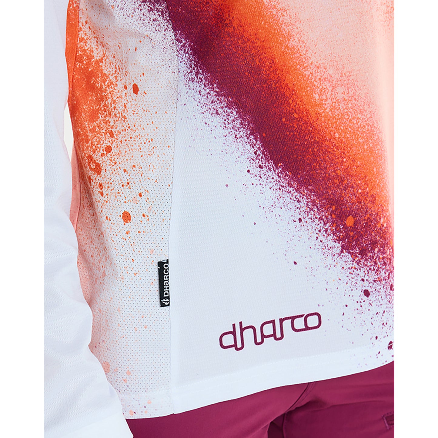 Damestrui DHARCO GRAVITY FIREBIRD Lange Mouw Wit/Oranje
