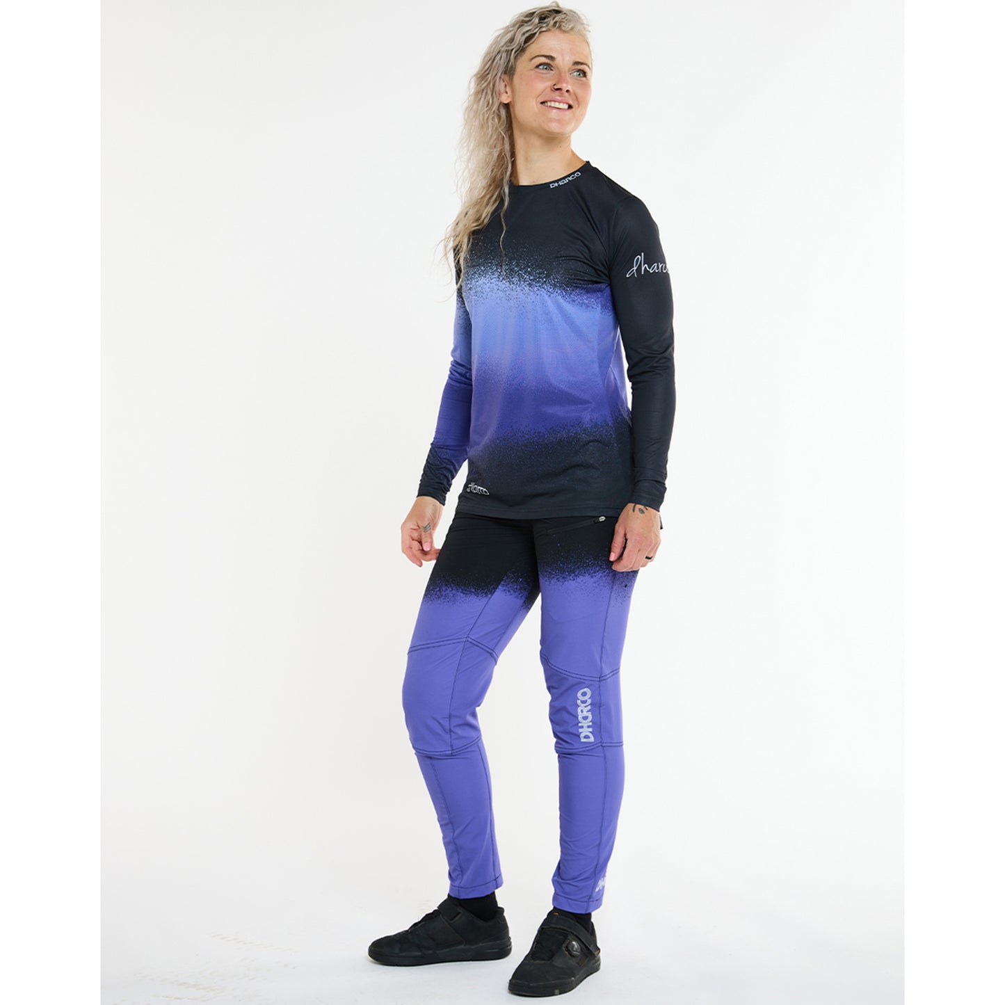 Damestrui DHARCO RACE ULTRA VIOLET Lange Mouw Zwart/Paars